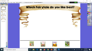 Preview of Favorite Fairy Tale Graph Flipchart Activinspire