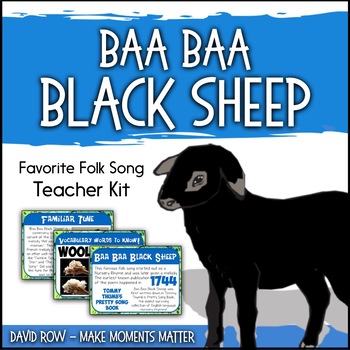 Favorite Folk Song Baa Baa Black Sheep Teacher Kit Tpt