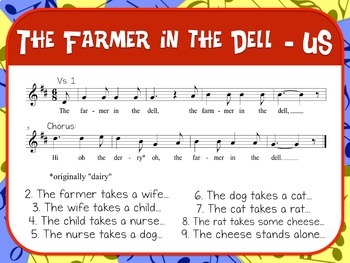 Favorite Folk Song The Farmer In The Dell Teacher Kit Tpt