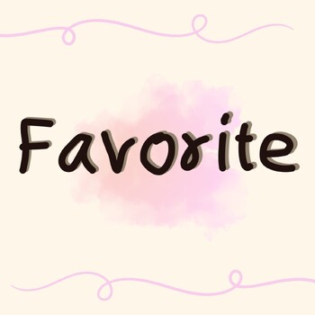 Preview of Favorite. Font