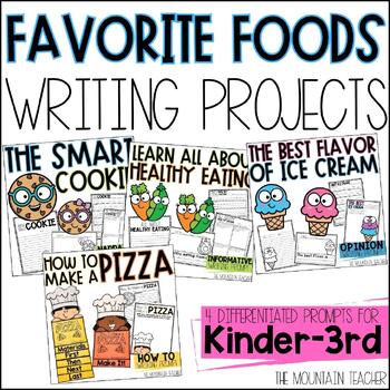 Preview of Favorite Food Writing Prompts, Food Crafts, Activities & Graphic Organizers