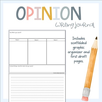 Preview of Opinion Writing Journal - Favorite Pet
