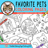 Favorite Pets Coloring Pages Preschool | Kindergarten | Fi