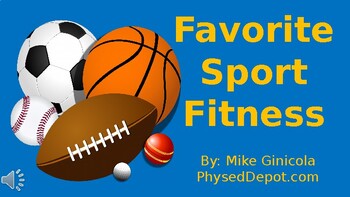 Preview of Favorite Sport Fitness Warm-Up #1  - Powerpoint Workout with timers and GIFs