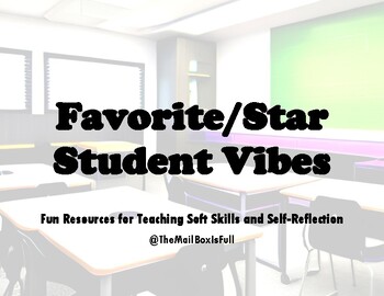 Preview of Favorite/Star Student Vibes (Venn Diagram + MORE)