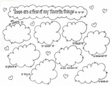 'Favorite Things' - Student introduction printable