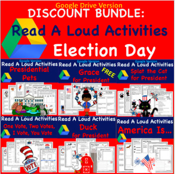 Preview of Favorite USA and Presidents Day Stories Discount Bundle for Google Classroom