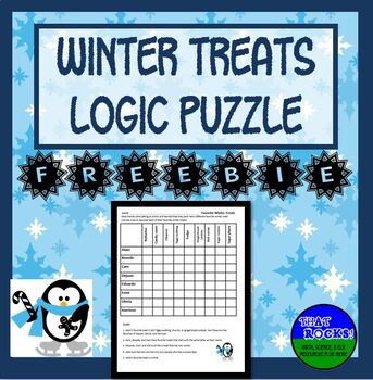 Preview of Favorite Winter Treats- Free Logic Puzzle