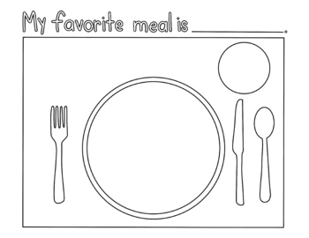Preview of Favorite popular meal food culture study handout printable