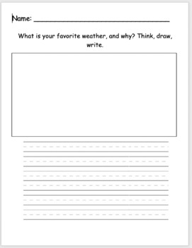 creative writing weather examples