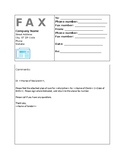 Fax Cover Sheet-Request MD to sign Plan of Care-EDITABLE