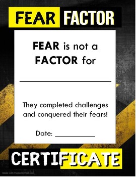 Preview of Fear Factor Bundle