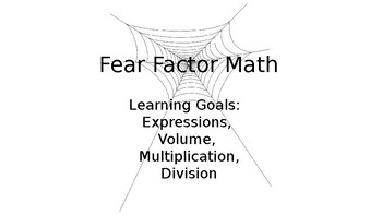 Preview of Fear Factor Math Review