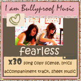 Fearless Song Kit - license x30, sheet music, lyrics, acco