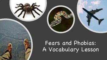 Preview of Fears and Phobias Vocabulary Bundle