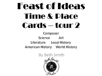 Preview of Feast of Ideas - Time and Place Cards - Tour 2