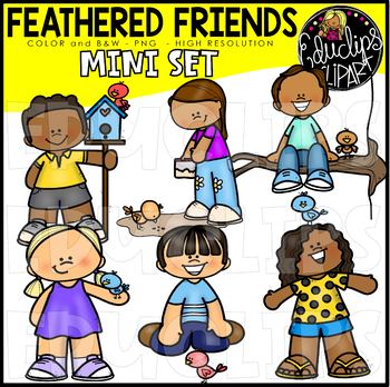 Preview of Feathered Friends Clip Art Mini Set {Educlips Clipart}