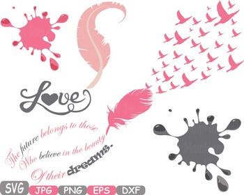 Download Feathers Dream Love Clip Art Flying Birds Lyrics Memorial Quote Valentine 211s