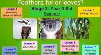 Preview of Feathers, Fur and Leaves- Primary Connections Unit (WHOLE TERM DONE FOR YOU!)