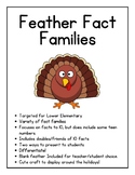 Feathery Fact Families - Thanksgiving Math Craft - Related Facts