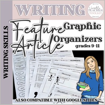 Preview of Feature Article Graphic Organizers (Writing Booklet)