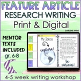 Feature Article Research Paper Writing Workshop PRINT & DIGITAL 