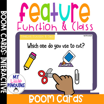 Preview of Feature Function Class Questions Boom Cards - Digital Feature Function Class