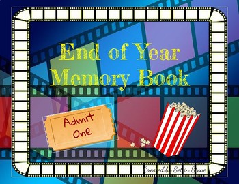 Preview of Feature Year Memory Book End of Year Activity