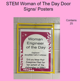 Featured STEM Woman of the Day Door Signs/ Posters