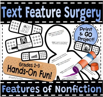 Preview of Features of Nonfiction Text Feature Surgery