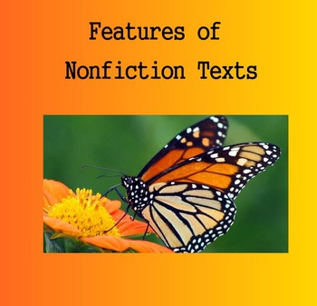 Preview of Nonfiction Text Features - Introduction / Examples