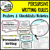 Features of Persuasive Writing - Posters & Rubrics