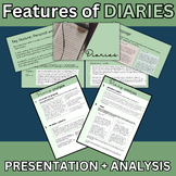 Features of diaries: diary as a non-fiction text form -pre
