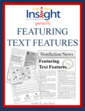 Featuring Text Features Nonfiction Newsletter Reading Sele