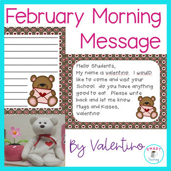 Preview of Daily Oral Language February Valentine Morning Message for Editing