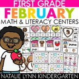 February 1st Grade Centers Low Prep Math and Literacy Cent