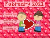 **Updated** February 2022 Activboard Calendar Activities