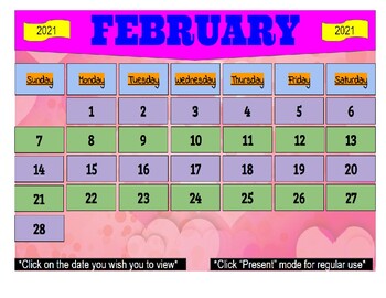 google february 2021 calendar