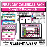 February 2024 Google and PowerPoint  Calendar/Morning Meeting
