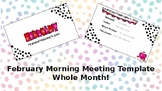 February 2024 Morning Meeting Template (Whole Month!)