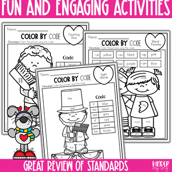 Download Color by Code Kindergarten | Winter Coloring Pages by ...