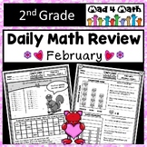 February 2nd Grade Math Spiral Review Packets Daily Mornin