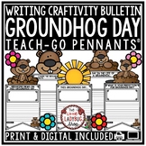 February 2nd Groundhog Day Writing Prompts Craft Activity 