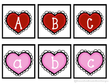 Preview of February ABC Flashcards - Centers - Games - Intervention - Handwriting SAMPLE