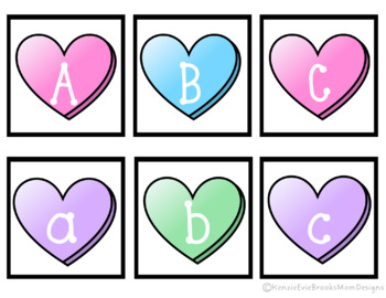Preview of February ABC Flashcards for Centers - Games - Intervention - Handwriting SAMPLE