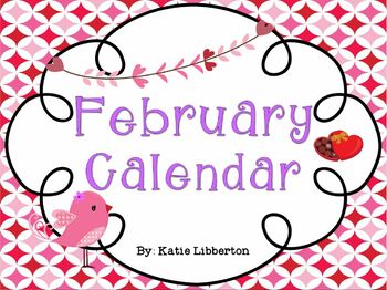 Preview of February Kindergarten ActivInspire Calendar
