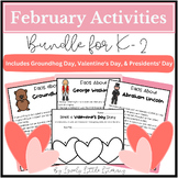 February Activities Bundle for Kindergarten, First Grade, 