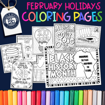 Preview of Groundhog Day Coloring February Activities