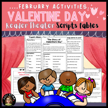 Preview of February Activities Valentine Day Readers Theater Scripts fables