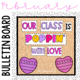 February Activity Bulletin or Door Décor Valentine's Day Writing